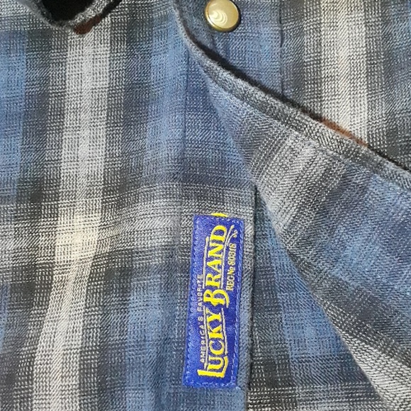 Lucky Brand/Pendleton pearl snap Austin sz S - Picture 5 of 8